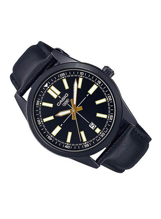 CASIO Leather Analog Watch MTP-VD02BL-1EUDF - Image 3