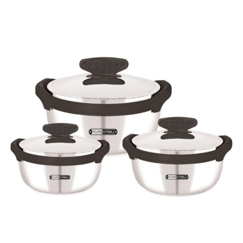 UTC MS1738 MAGNUS STEEL HOTPOT 3PC SET BLACK - BIG 2000/2500/3500 - Image 1