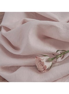 JewelOnPalette 100% Pure Linen Fabric, 58" Wide Linen Material for Cut by The Yard for Dress, Blouse, Shirt, Craft and Embroidery - Light Pink  - Image 1