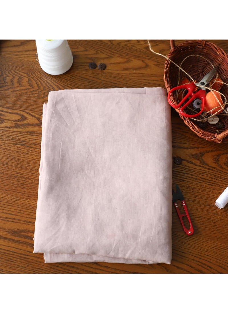 JewelOnPalette 100% Pure Linen Fabric, 58" Wide Linen Material for Cut by The Yard for Dress, Blouse, Shirt, Craft and Embroidery - Light Pink  - Image 2