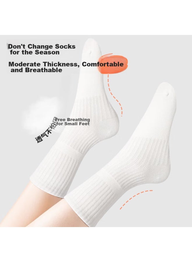 Smart Friends Zhiyou Children's White Socks, Student Campus White Cotton Socks, Boys' Sports Socks, Spring And Autumn Cotton Socks, Girls' Autumn School Uniform Socks - Image 3