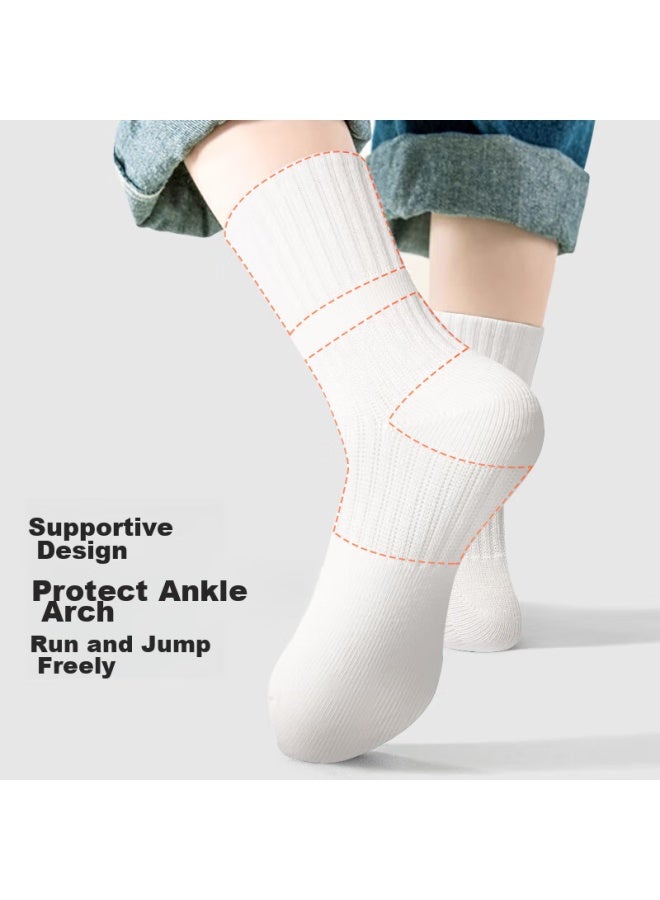 Smart Friends Zhiyou Children's White Socks, Student Campus White Cotton Socks, Boys' Sports Socks, Spring And Autumn Cotton Socks, Girls' Autumn School Uniform Socks - Image 2