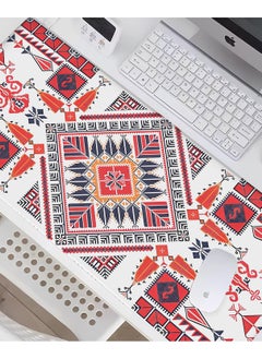 SARAQITA Persian StyleRug Gaming Mouse Pad - Large Computer Laptop Bohemian Carpet Style Mouse Mat with Stitched Edges & Nonslip - Rubber Base Extended Long Desk Pad Protector Stitched Edge for Office & Home  - Image 1