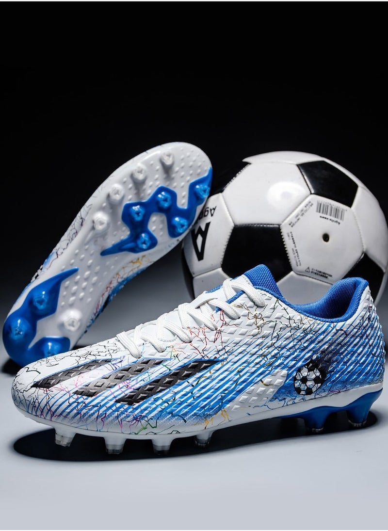 general Football Shoes: Men's High Top Spike Cleats for Boys, Professional Training Shoes, Athletics Anti-Slip Outdoor Athletics Football Shoes Sports Shoes Football Boots - Image 2