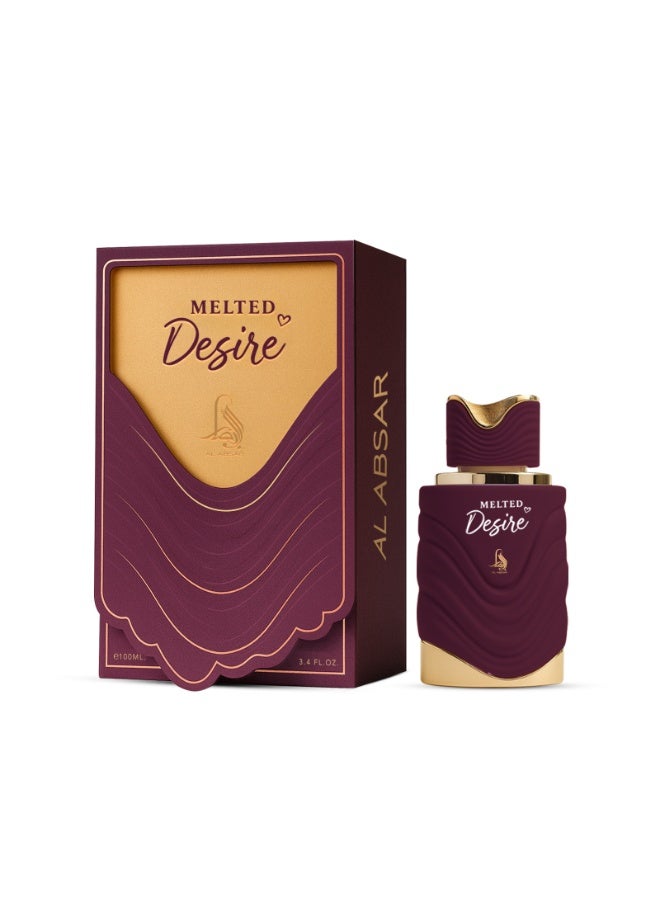 Al Absar Melted Desire Perfume 100ML - Unisex Eau de Parfum - Premium, Long Lasting, With Elegant Floral Woody Fragrance - Image 1