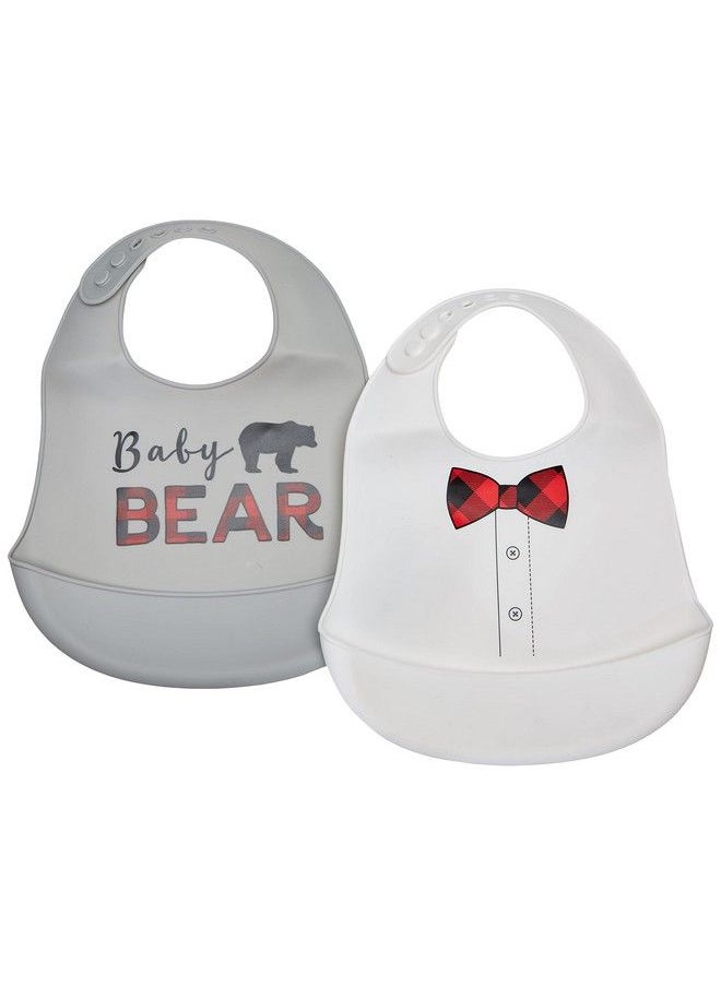 Little Treasure - Unisex Baby Silicone Bibs Baby Bear One Size - Image 1