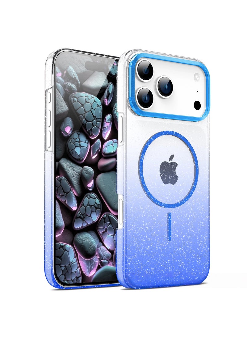 عام iPhone 17 Pro Max Case  Diamond Glitter Magnetic Car Charger Compatible Full-Edge Drop Protection Case