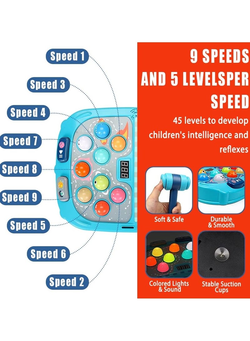 general Whack a Mole Game, Toddler Whack a Mole Game, Sound and Light Interactive Puzzle Toy, 2 Hammers PK Mode - Image 4