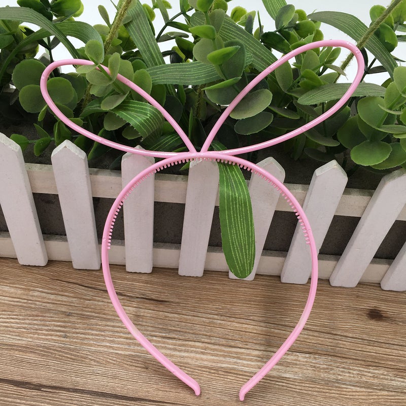 XIMA 12pcs Plastic Girls Headbands with Bunny Ears, Bows, and Party Hair Accessory (SP-Rabbit Ear) - Image 4