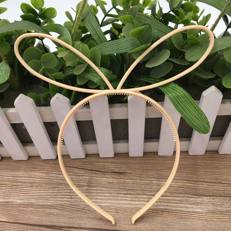 XIMA 12pcs Plastic Girls Headbands with Bunny Ears, Bows, and Party Hair Accessory (SP-Rabbit Ear) - Image 5