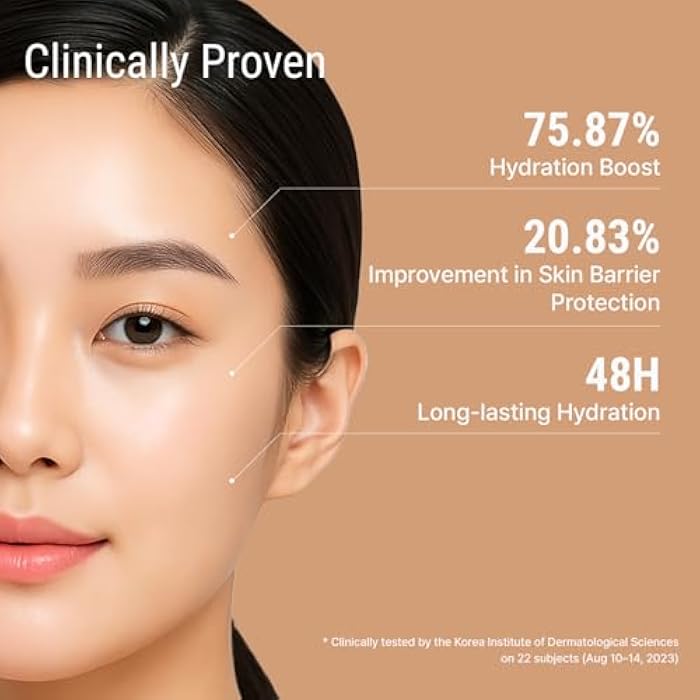 VARUZA Ultra Moisturizing Derma Facial Cream – Oil Free Deep Hydrating Face Moisturizer – Vegan, EWG Verified Product Korea Skin Care with Hyaluronic Acid, Amino Acids, Non-Sticky Unscented Lotion - Image 2