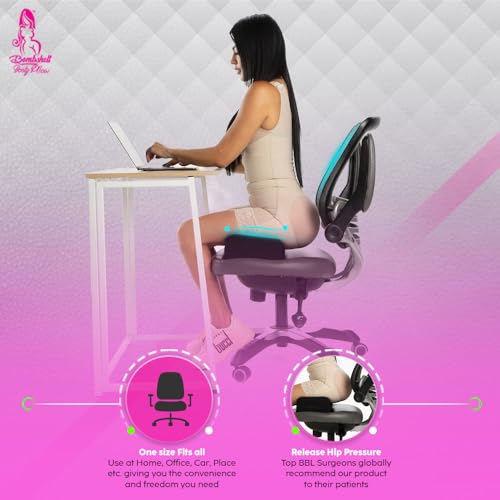 bombshell booty pillow BBL Pillow After Surgery for Sitting, Brazilian Butt Lift Pillow Lifting Cushion for Recovery, Home, Driving and Office Chair Use, BBL Surgery Essentials Post Surgery Supplies - Image 5