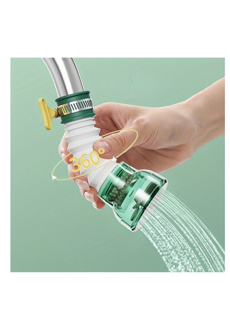 1pc Compartment Filter, Household Tap Water Purifier, Shower Splash-proof Extender, Stainless Steel Filter Element, Universal Water Filter  - Image 1