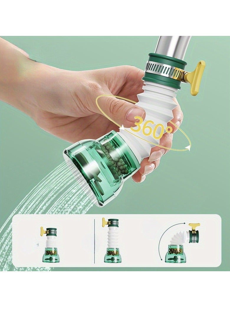 1pc Compartment Filter, Household Tap Water Purifier, Shower Splash-proof Extender, Stainless Steel Filter Element, Universal Water Filter  - Image 3