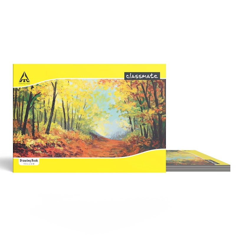 classmate Drawing Book - A4, Soft Cover - Pack of 12 & Drawing Book - Unruled, 40 Pages, 210 mm x 297 mm - Pack of 4 - Image 4