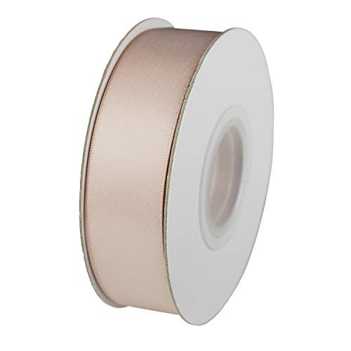 ITIsparkle 1" Inch Double Faced Satin Ribbon 50 Yards-Roll Set for Gift Wrapping Scrap Books Party Favor Hair Braids Baby Shower Decoration Floral Arrangement Craft Supplies, Vanilla Ribbon - Image 3