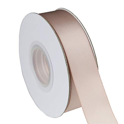 ITIsparkle 1" Inch Double Faced Satin Ribbon 50 Yards-Roll Set for Gift Wrapping Scrap Books Party Favor Hair Braids Baby Shower Decoration Floral Arrangement Craft Supplies, Vanilla Ribbon - Image 4