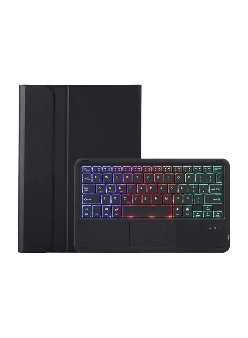 Touchpad Keyboard Case Compatible with Oppo Pad Air 10.36 inch, Magnetic Removable Wireless Colorful Backlit Keyboard Cover  - Image 5