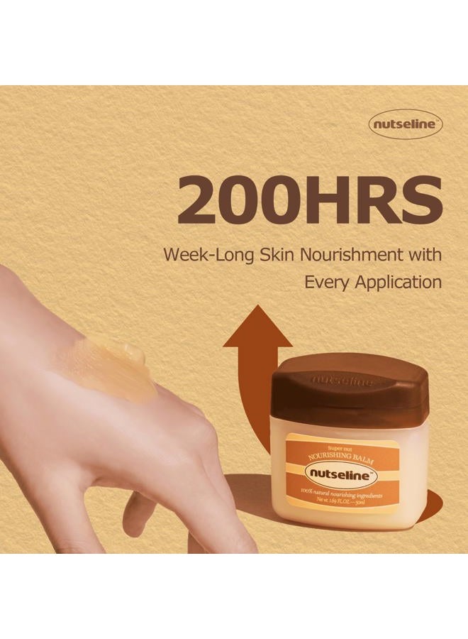 nutseline بلسم سوبر نوت المغذي - بلسم مهدئ ومصلح للوجه والجسم - مرطب خالي من البترول للبشرة الجافة والحساسة (50 مل / 1.69 أونصة) - Image 4
