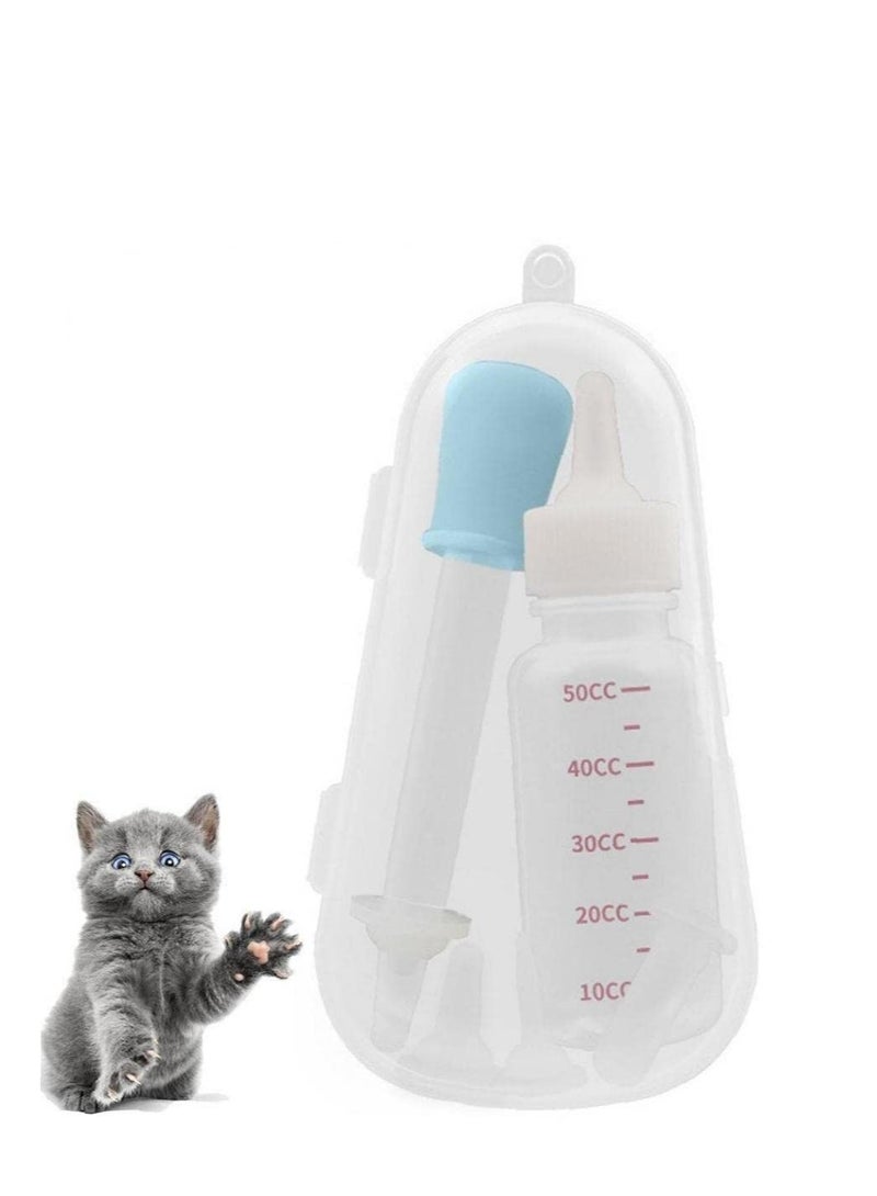 Excefore Pet Feeding Bottle Kit, Milk Feeder Nursing Care Set for Newborn Kittens Puppies Rabbits - Image 1