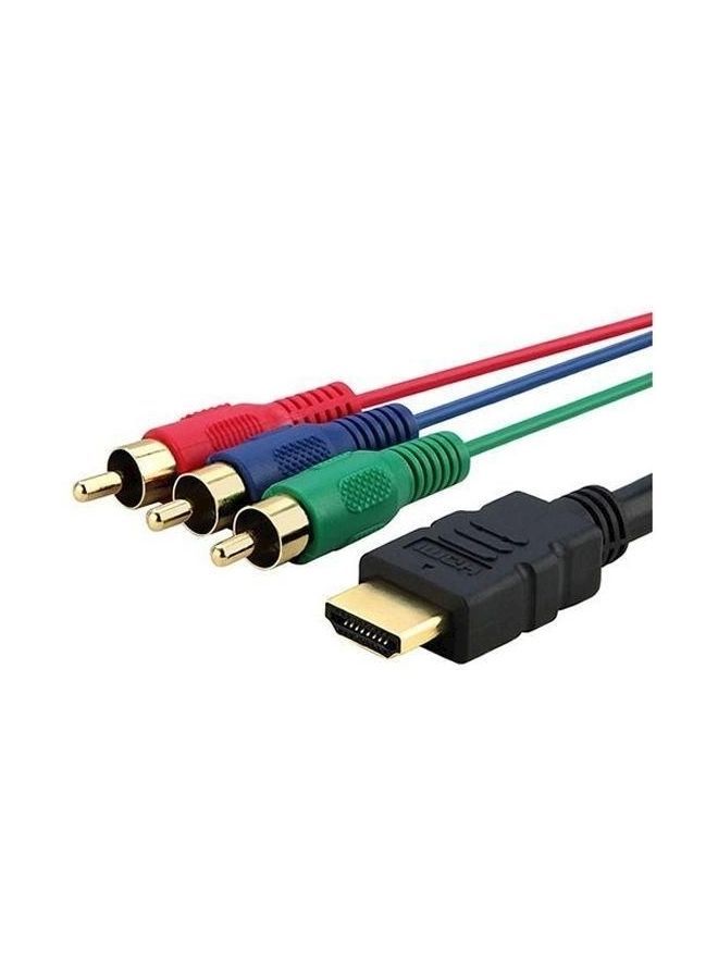 NIBEMINENT HDMI RCAVC 6 Three M To RCA Male Video Cable For HDTV Multicolour