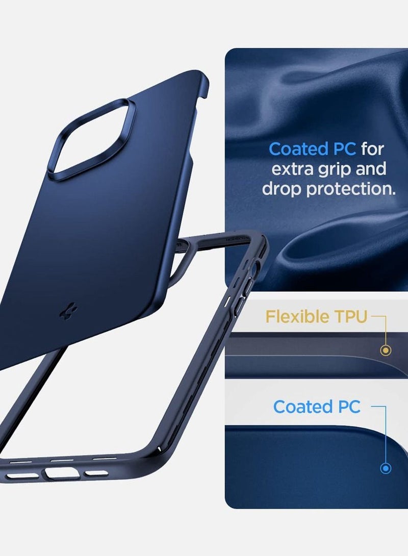 Spigen Thin Fit iPhone 14 Case Cover - Navy Blue - Image 3