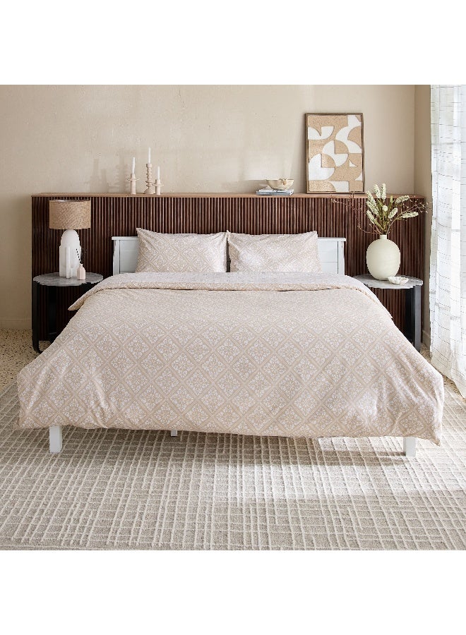 Home Box Madison Burnley 3-Piece Printed Cotton Queen/King Quilt Cover Set - 220x220 cm - Image 3