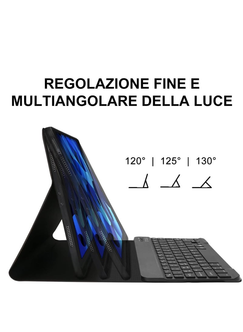 JAJEEK Slim Protective Keyboard Case for iPad Air 11 Inch M2 – Wireless Keyboard for iPad Air 5/4 & iPad Pro 11" (1-4 Gen), Dual Language Layout, Lightweight, Durable, and Stylish Black Case - Image 4