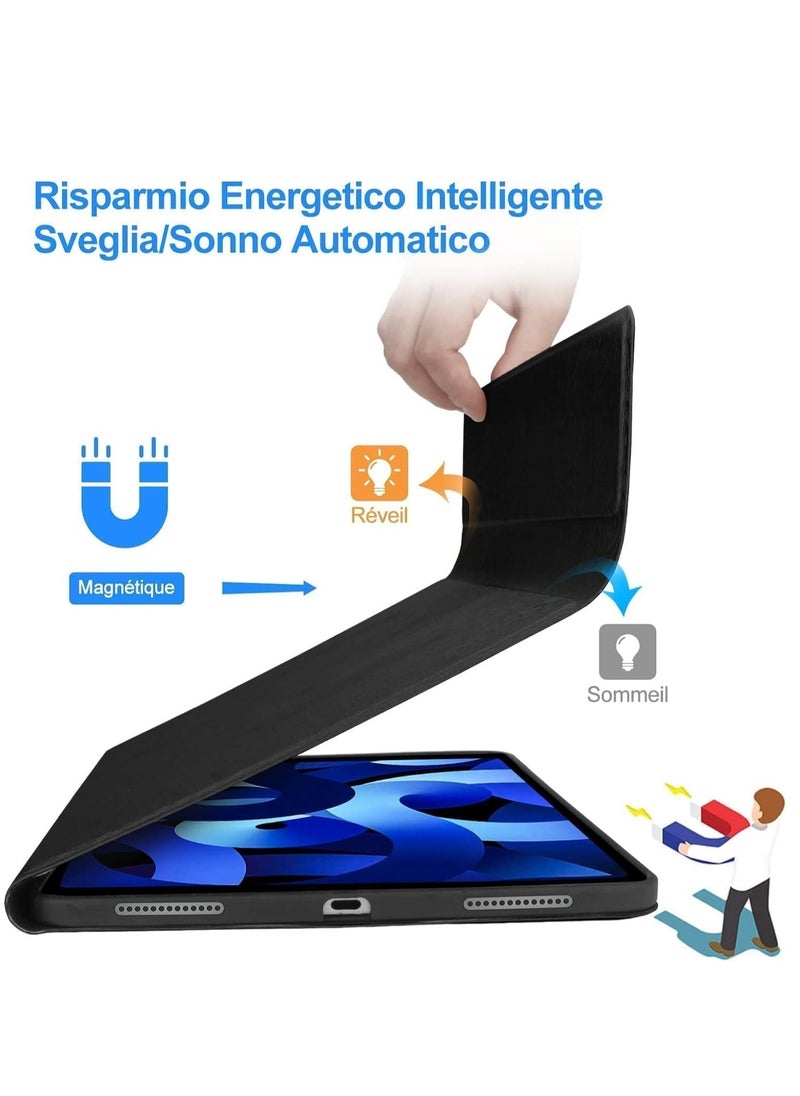 JAJEEK Slim Protective Keyboard Case for iPad Air 11 Inch M2 – Wireless Keyboard for iPad Air 5/4 & iPad Pro 11" (1-4 Gen), Dual Language Layout, Lightweight, Durable, and Stylish Black Case - Image 3