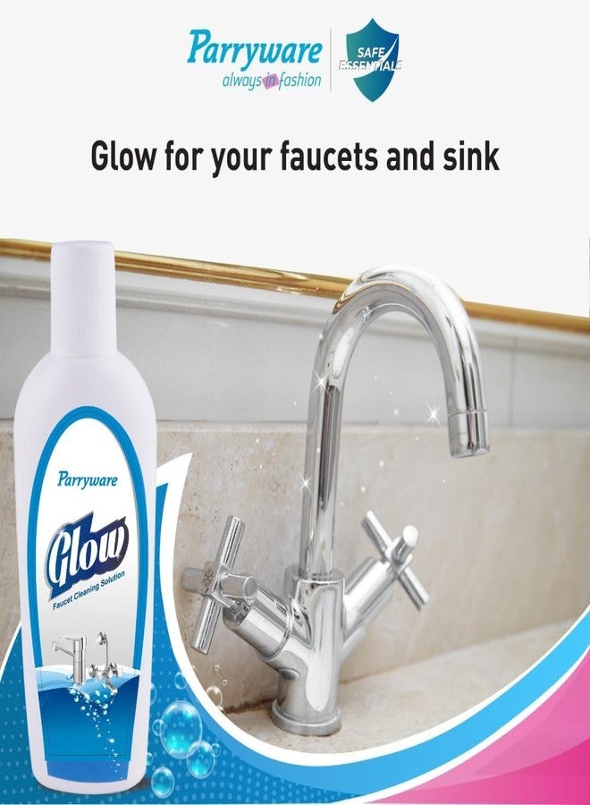 PARRYWARE GLOW Tap Cleaner & Limescale Remover 200 ml | Instantly Removes Limescale, Hard Water Stains & Soap Scum | Powerful Deep Cleaning for Sparkling Faucets - Fast Action, Streak-Free Shine - Image 3