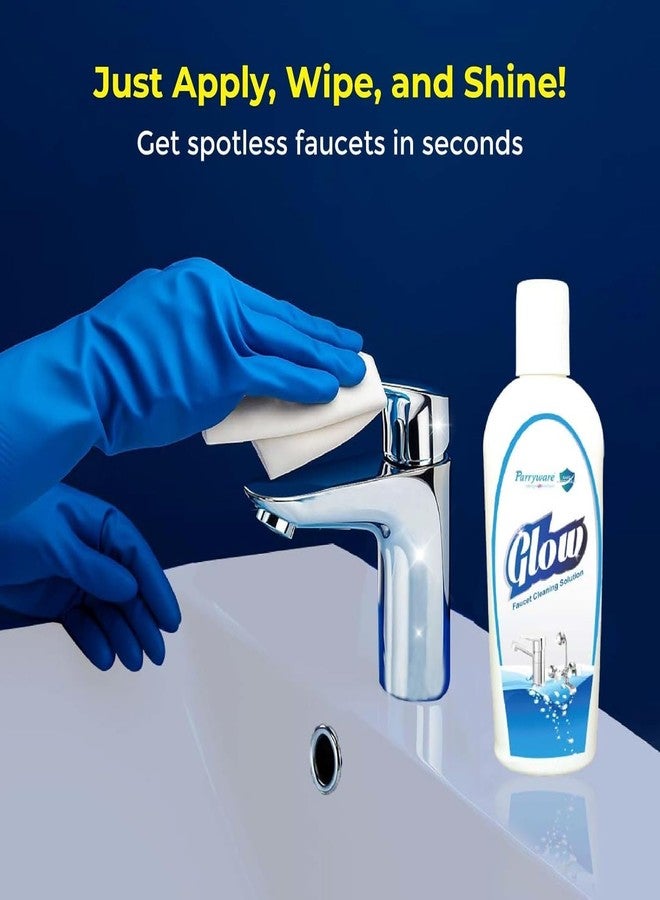 PARRYWARE GLOW Tap Cleaner & Limescale Remover 200 ml | Instantly Removes Limescale, Hard Water Stains & Soap Scum | Powerful Deep Cleaning for Sparkling Faucets - Fast Action, Streak-Free Shine - Image 4