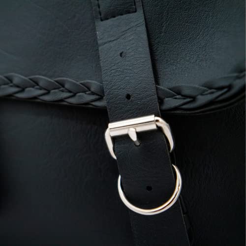 Dowco مجموعة حقائب دراجة نارية جانبية من داوكو ويلي وماكس 58701-20: جلد صناعي، مائل قياسي، أسود، ملائمة عالمية، سعة 15 لتر لكل واحدة/30 لتر إجمالي السعة - Image 2