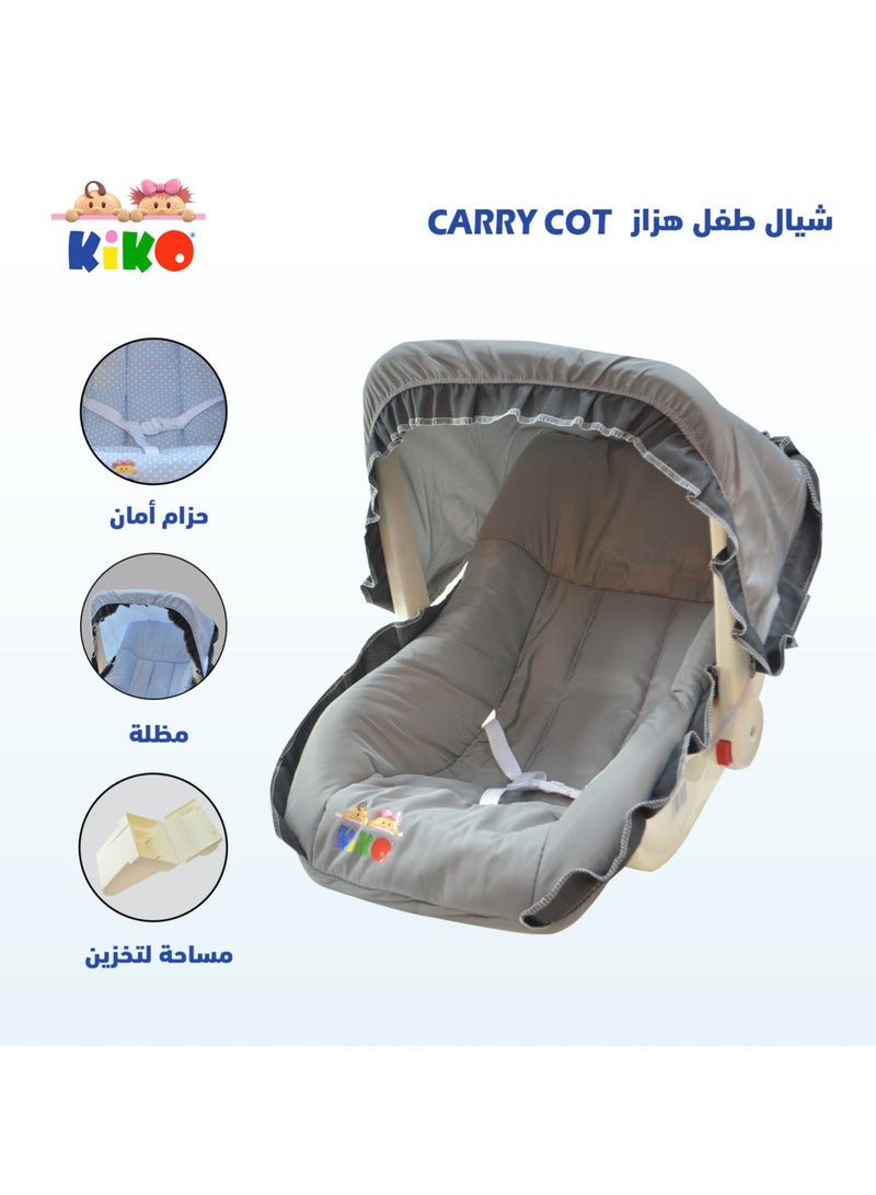 Kiko Carry Cot-Grey - Image 2