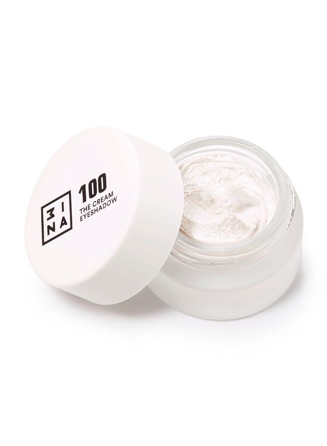 3INA MAKEUP - Vegan - Cruelty Free - The Cream Eyeshadow 100 - White - 24H Longwearing & Waterproof Formula - Fast Drying Formula - Highly Pigmented - Matte and Shimmer Finish - Image 1