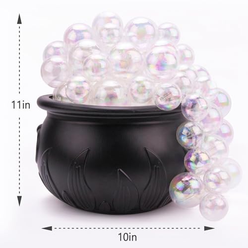 ORIENTAL CHERRY Halloween Decorations Indoor - DIY Bubbling Cauldron Set - Black Plastic Bowl Hocus Pocus Party Decoration - Spooky Vintage Decor for Home Kitchen Room Party Table - Image 3