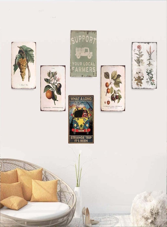 Cusde Funny Signs What A Long Strange Trip It's Been Hippie Tin Sign Wall Plaque Poster For Home Decor Living Room Bars Restaurants Cafes Clubs 8x12 Inch - Image 4