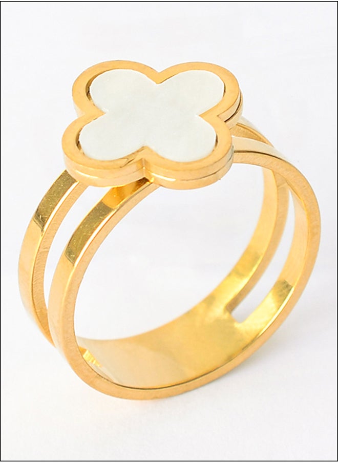 Akher el Ankoud - Clover leaf ring size 16 - Image 1