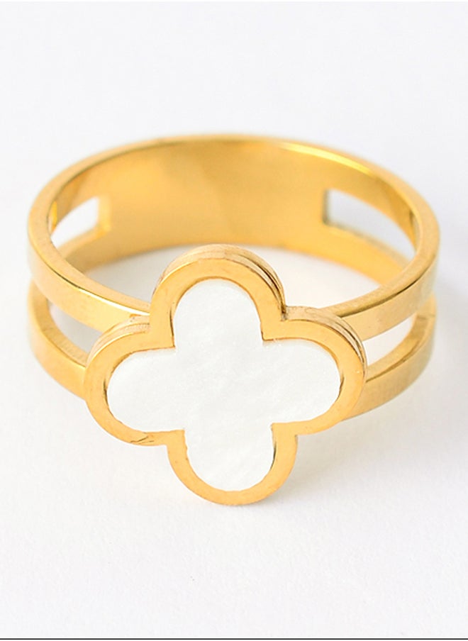 Akher el Ankoud - Clover leaf ring size 16 - Image 1