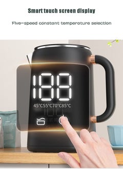 Rewell Kettle, 1700 Ml, Electric Kettle, 1500 Watt, Fast Boiling Stainless Steel, Automatic Shut-Off, 16-Hour Constant Temperature, Suitable for Business Trips, Camping, Travel, Office, Home, Black  - Image 4