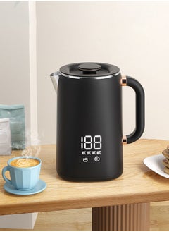 Rewell Kettle, 1700 Ml, Electric Kettle, 1500 Watt, Fast Boiling Stainless Steel, Automatic Shut-Off, 16-Hour Constant Temperature, Suitable for Business Trips, Camping, Travel, Office, Home, Black  - Image 2
