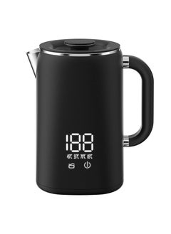 Rewell Kettle, 1700 Ml, Electric Kettle, 1500 Watt, Fast Boiling Stainless Steel, Automatic Shut-Off, 16-Hour Constant Temperature, Suitable for Business Trips, Camping, Travel, Office, Home, Black  - Image 1