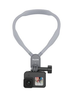 TELESIN Neck Mount Necklace Holder POV Selfie Hand Free Chest Shoulder Support Video Vlog Body Strap Attachment Accessories for GoPro Max Go Pro Hero 11 10 9 8 7 Insta360 One RS X2 X3 DJI Action 2 3 (S)  - Image 1