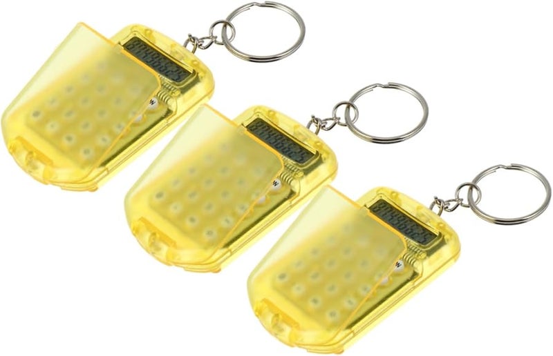 Mini Keychain Calculator Portable Pocket Size with Hinged Cover for Students - Image 1