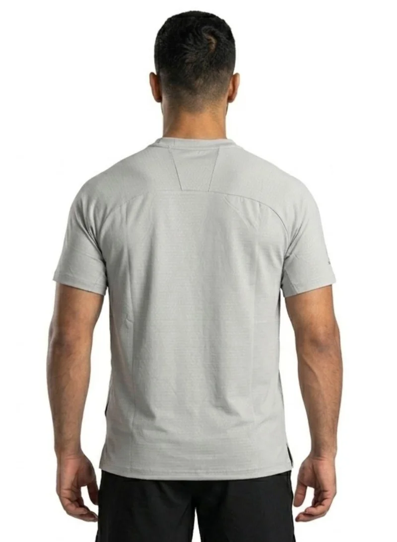 بريما إيس Men's Running Top Luxury Soft T-Shirt Grey