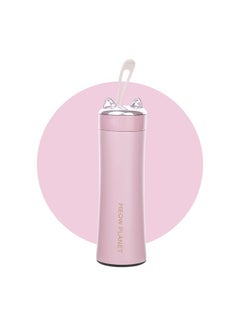 Generic 280ml Thermos Bottle Stainless Steel Vacuum Flasks Cute Cat Fox Ear Thermal Coffee  - Image 1