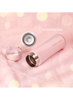 Generic 280ml Thermos Bottle Stainless Steel Vacuum Flasks Cute Cat Fox Ear Thermal Coffee  - Image 5