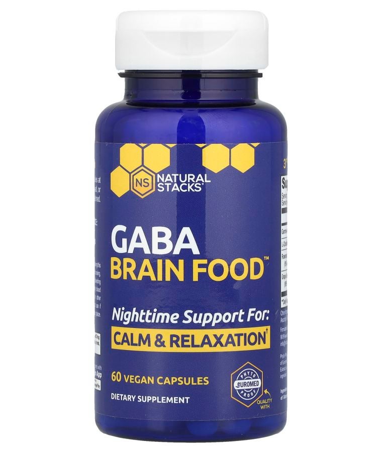 Natural Stacks Gaba Brain Food™ 60 Vegan Capsules