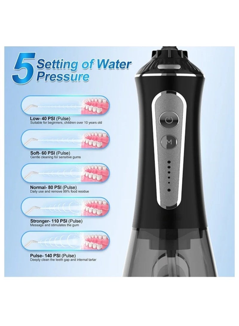 2023 Upgraded Portable Whitening Water Flosser – Rechargeable Cordless Dental Cleaning Oral Irrigator, IPX7 Waterproof, Deep Plaque Removal, Gum Massager, Teeth Cleaner for Home & Travel - Image 2