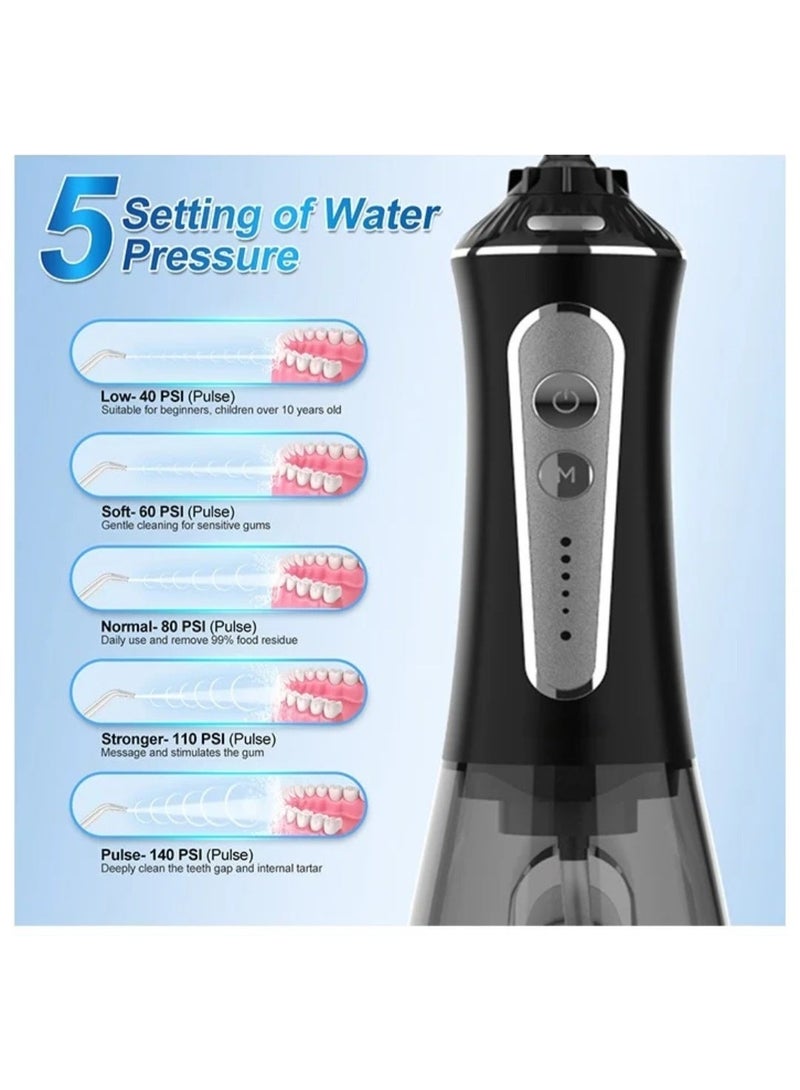 2023 Upgraded Portable Whitening Water Flosser – Rechargeable Cordless Dental Cleaning Oral Irrigator, IPX7 Waterproof, Deep Plaque Removal, Gum Massager, Teeth Cleaner for Home & Travel - Image 2