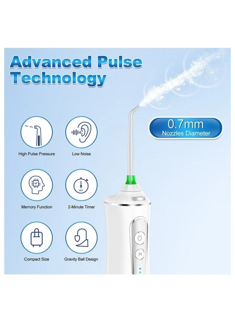 2023 Upgraded Portable Whitening Water Flosser – Rechargeable Cordless Dental Cleaning Oral Irrigator, IPX7 Waterproof, Deep Plaque Removal, Gum Massager, Teeth Cleaner for Home & Travel - Image 3